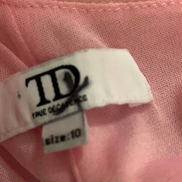 TRUE DECADENCE TD PINK‎ MINI DRESS SIZE 10 - Picture 6 of 7